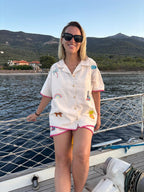 Pink - %100 Keten Pamuk Gömlek