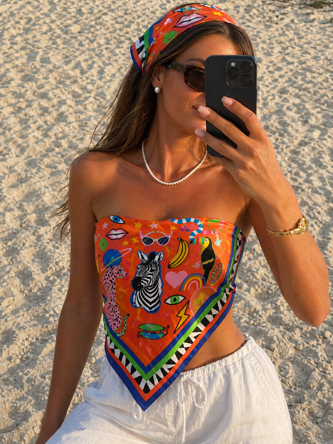 Olivia - 55×55cm Bandana / Fular