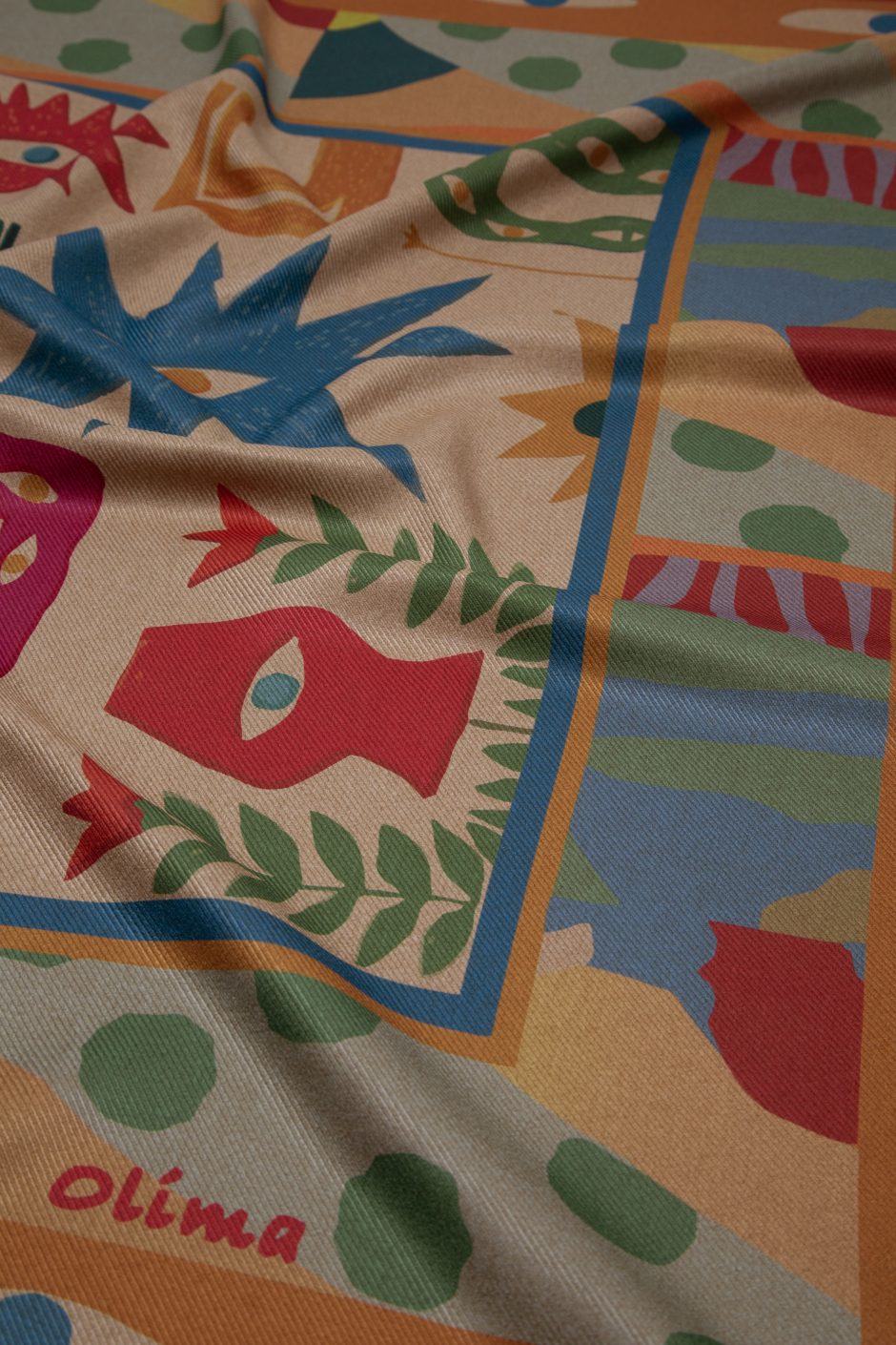 Vera F25W26- 40×40cm Fular - Mendil - Çanta süsü