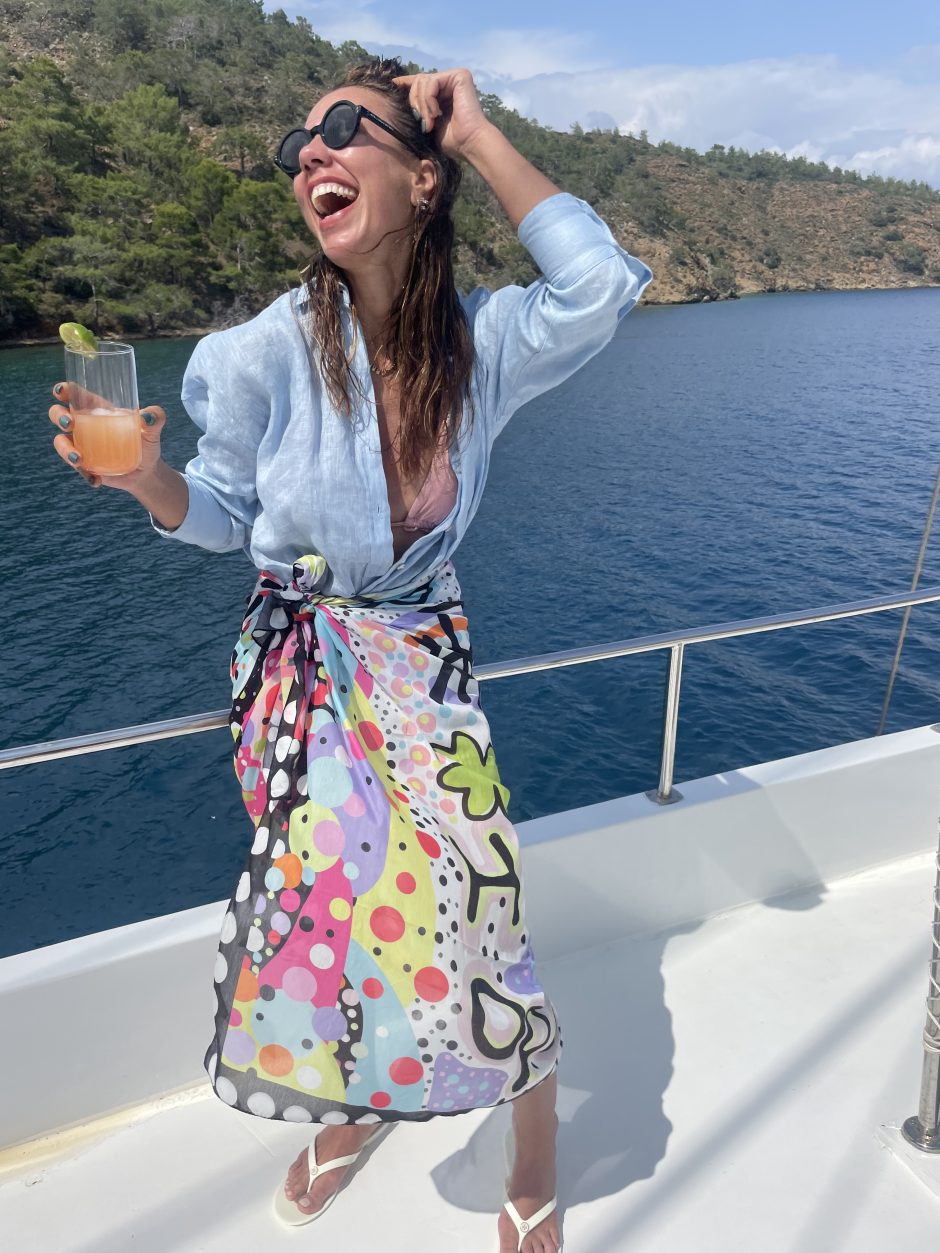 Sophia Noktalı Clutch Çanta